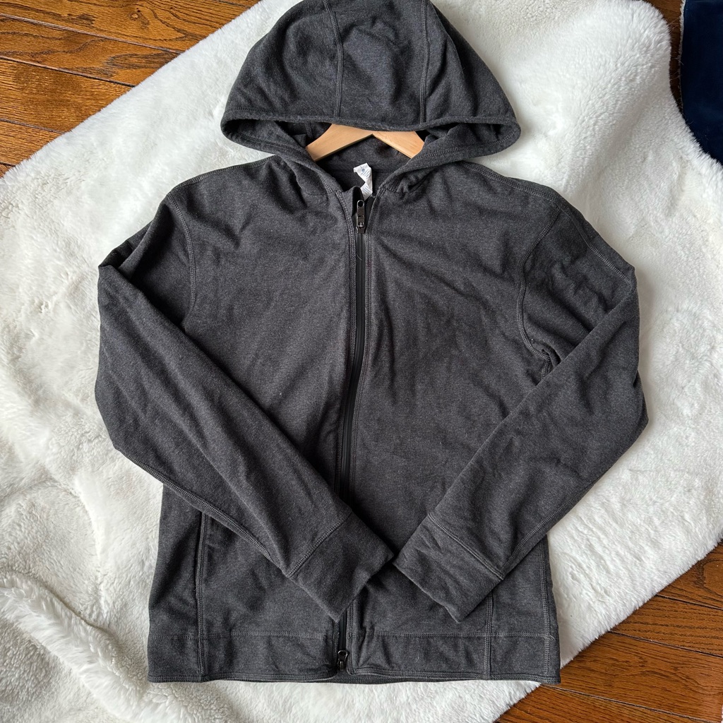 Lululemon Athletica Gray Zip Up Sweater With Hood